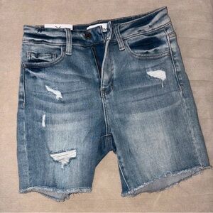 Women's Distressed Denim Jean Shorts